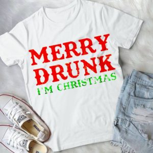 Merry Drunk I'm Christmas Merry Christmas Handmade Shirt