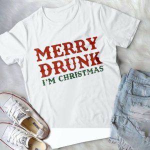 Merry Drunk I'm Christmas Merry Christmas Handmade Shirt