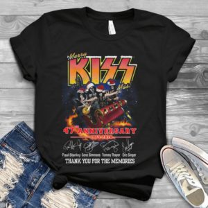 Merry Kissmas 47th Anniversary 1973-2020 Thank You For The Memories Handmade Shirt