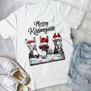 Merry Kissmyass Funny Heifer Farmer Farming Handmade Shirt
