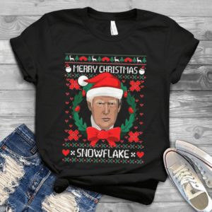 Merry hristmas Snowflake Donnal Trumpp Handmade Shirt