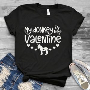 My Donkey Is My Valentine Funny Classic Handmade Shirt