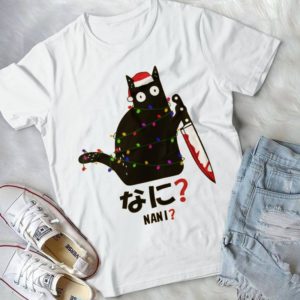 Nani Cat Horror Cat Merry Christmas Cat Cat Lover Handmade Shirt