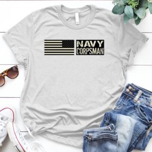 Navy-corpsman-(black-flag) - Shirt T-Shirt Funny - Gift Shirt - Best Shirt - Handmade Shirt