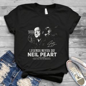 Neil Peart Legends Never Die T Shirt The Memories Forever Handmade  Unisex Handmade Shirt_compressed