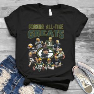 Packers All-time Greats Football Players Signature Handmade Shirt