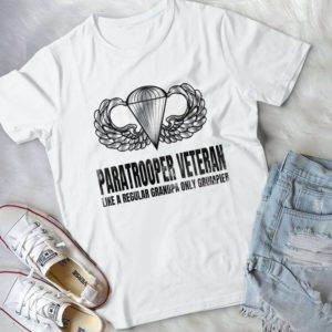 Paratrooper Veteran Like A Regular Grandpa Only Grumpier Handmade Shirt