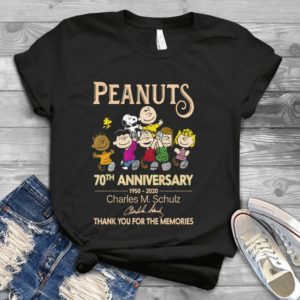 Peanuts 70th Anniversary 1959 - 2020 Thank You For The Memories Handmade Shirt