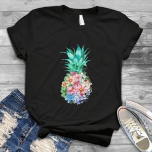 Pineapple Flowers Vintage Style Handmade Shirt_compressed