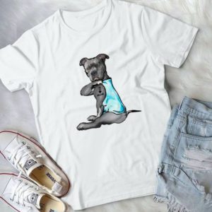 Pitbull Gangster I Love My Mom Funny Teee Handmade Shirt