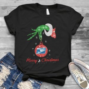 Proud Of Us Postal Service Merry Christmas Grinch Hand Handmade Shirt