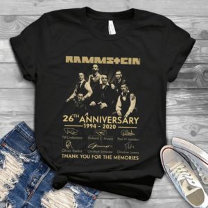 Rammstein 26th Anniversary Thank You For The Memories Handmade Shirt