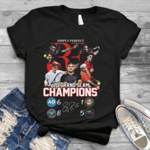 Simply Perfect RF 20 Grand Slam Champions Tennis Handmade Shirt