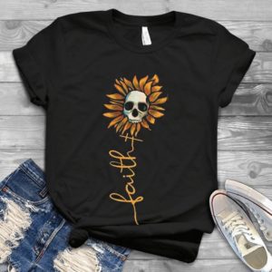 Skull Sunflower Shirt Gift For Friend Unisex Handmade Shirt_compressed