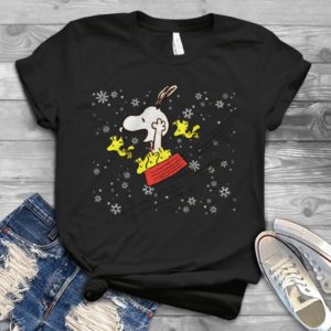 Snoopy Skiing Merry Christmas To All Handmade Shirt