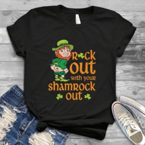 St Patrick’s Day Rock Out With Your Shamrock Handmade Shirt