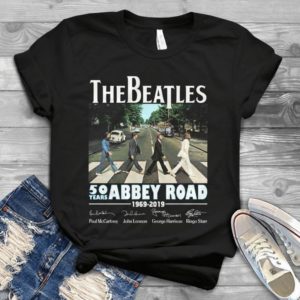 The Beatles 60 Anniversary Abbey Road Signature Best Handmade T-shirt