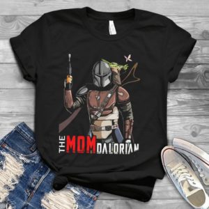 The Mom Dalorian With Baby Yoda Handmade Shirt