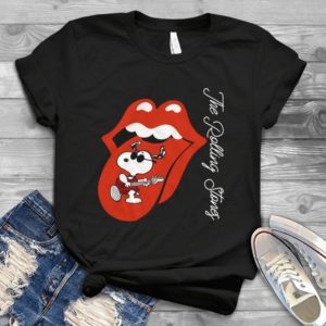 The Rolling Stones For Snoppy Dog Playing Guitar Handmade Shirt
