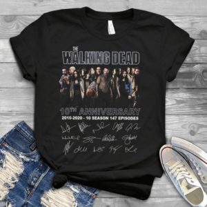 The Walking Dead 10th Anniversary 2019-2020 10 Season 147 Episodes Handmade Shirt