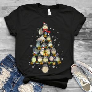 Totoro Gibli Studio Film Merry Christmas Tree Best Handmade T-shirt