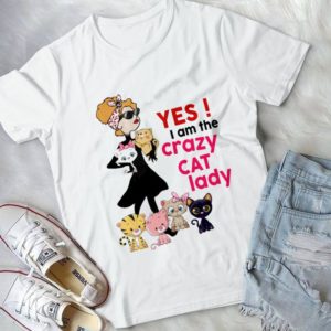 Yes I Am The Crazy Cat Lady Cat Lovers Handmade Shirt