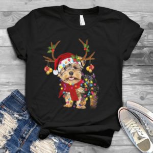 Yorshire Dog Christmas Light Xmas For Everyone Handmade Shirt