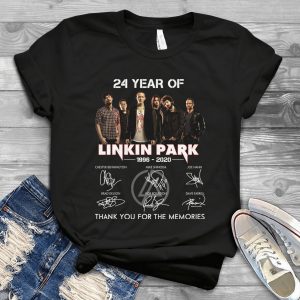 24 Years Of Linkin Park 1996 2020 Members Signatures Thank You For The Memories – For Chestter Bennington’s Birthday Hard Rock Metal Lovers Handmade Shirt_001_000