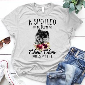 A Spoiled Rotten Chow Chow Rules My Life Dog Lover Graphic Pet, Dog Love, Animal, Puppy, Dog Meme, Funny Dog, Cute Dog, Personalized Quote, Cartoon Dog Graphic