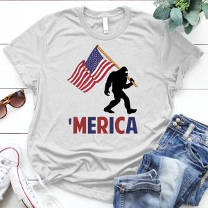American Flag And Yeti Cool Image Independence Day American Flag, Yeti, Ancient People, Us Flag, Cool Image