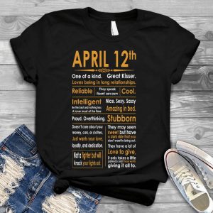 April 12th Girl Is One Of A Kind Woman Saying Girl Slogan, April Birthday Present For A Girl, Birthday Gift For Girl, April Girl Birthday Occasion, Birthday Present