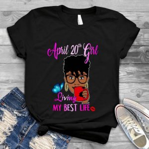 April 20th Girl Living My Best Life Ninja Pet, Animal, Puppy, Dog Meme, Funny Dog, Cute Dog, Personalized Quote, Cartoon Dog Graphic
