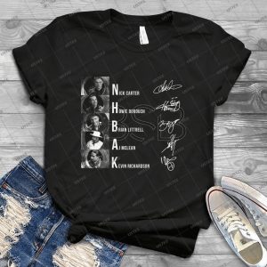 Backstreet Boys BSB Signature Music Boyband Group Handmade Shirt_015