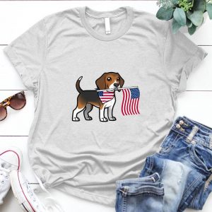 Beagle - American Flag Best Gift For Dog Lover American Flag, Dog Image, Beagle Hound Flag, American Flag