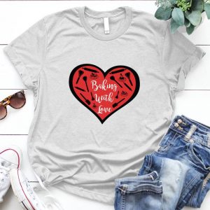 Beautiful Heart Best Personalized Gift For Woman Baking With Love, Comestics, Comestics Lover, Read Heart, The Gìtfor Girl