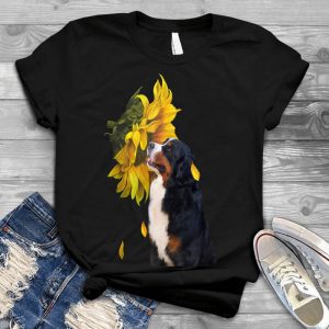 Bernese Mountain - Sunflower Dog And Flower Mix Bernese Dog, Basset Bernese Puppy, Dog Sunflower Funny, Images For Sunflower And Bernese, Dog Pet