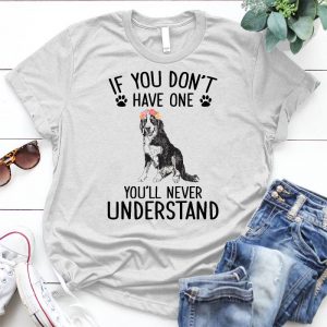 Bernese Mountain Is Good Friend Dog Is A Best Friend,you Only Understand When You've Been Through It Pet And Flower Mixed, A Cute Pet