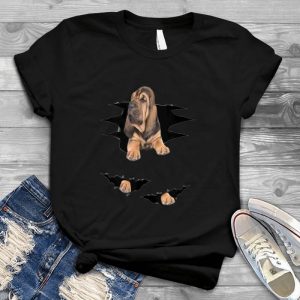 Bloodhound Puppy Pocket Funny Dog Image Bloodhound Puppy Pocket, Cute Dog, Small Bloodhound, Gift For Dog Lover