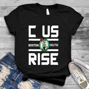 Boston Celtics C Us Rise Nba Basketball Fan , St Patriiick Day Rise Boston Basketball Fan, Boston Celtics Youth C Us Rise, Usa Basketball