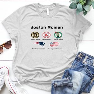 Boston Woman City Amblem Boston Bruns, Boston Red Sox, Boston Celtics, New English Patriot