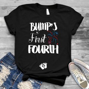 Bump's First Fourth And Fireworks Cute Gift For Kids Firework Baby Feet Bumps First, 4th Of July, Firework Baby Feet