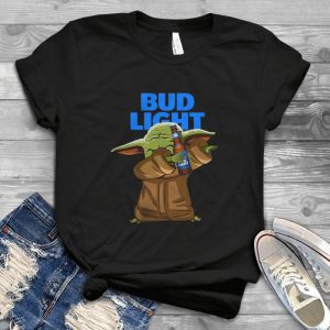 Buud Light Dabbing Yoda Baby Tee – Buud Light Mens Beer Label Yoda Star Warrs Vintage Handmade Shirt
