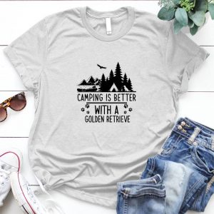 Camping Is Better With A Golden Retrieve Funny Camping Gift Camping, Camping Life, Camp Svg, Camping Svg