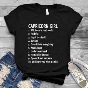 Cappicorn Girl Meaningful Quote Birthday, Cappicorn, Shirt For Girl, Woman