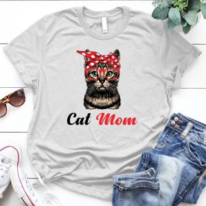 Cat Mom Mother Day Cute Kitten Cat Wearing Glass, Pet, Animal, Cat Lover, Kitten, Cat Meme, Funny Cat, Cute Kitten