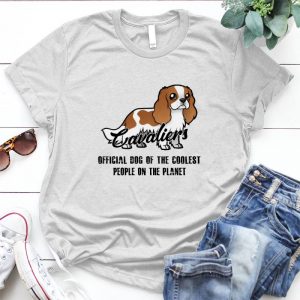 Cavalier Official Dog Of The Coolest People On The Planet Dog Lover Pet, Animal, Puppy, Dog Meme, Funny Dog, Cute Dog, Personalized Quote, Cartoon Dog Graphic