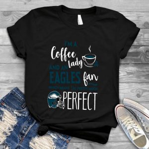 Coffee Lady And Eagles Fan Gift For Women Boss Gifts, Novelty Gift For Women, Christmas, Thanksgiving, Women Funny