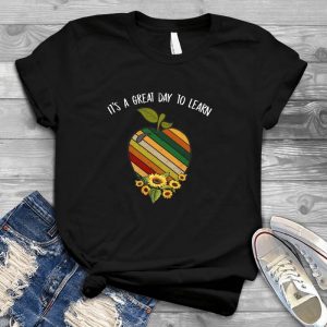 Colorful Rainbow Apple And Yellow Daisy Superfood Apple Shirt,