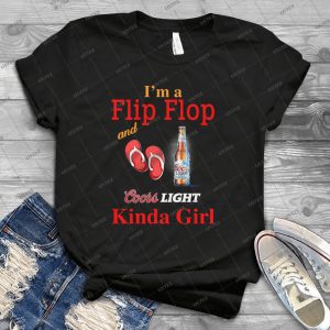 Coorrs Light And Flip Flop Kinda Girl Tee – Summer Shirt I Am A Coorrs Light Kinda Girl Handmade Shirt_040