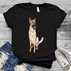 Cute German Shepherd Puppy Art Dog Lover Gift German Shepherd Gifts, Floral Pink, Gift For German Shepherd